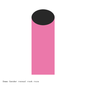 Demo Gender reveal rook roze